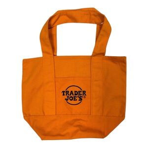 Trader Joe's Limited Edition Halloween Orange Canvas Tote Bag NWT